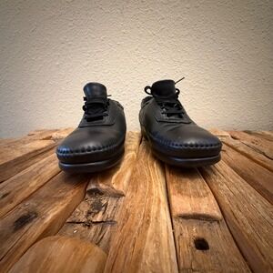 SAS Free Time Black Leather Walking Shoes Womens 9 N Tripad Comfort Made in USA